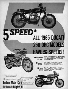 Originalanzeige Ducati Diana 250 Motorrad 1965  - Bild 1 von 1