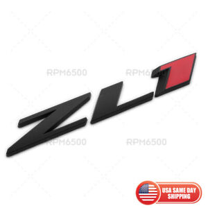 Chevy Camaro ZL1 Rear Bumper Letter Logo Emblem Badge Sticker Sport Black Red