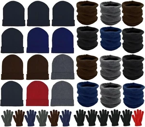 36X Winterhandschuhe, Mützen, Nackenwärmer Unisex Großpackung Spenden Wohltätigkeitspflege - Bild 1 von 11