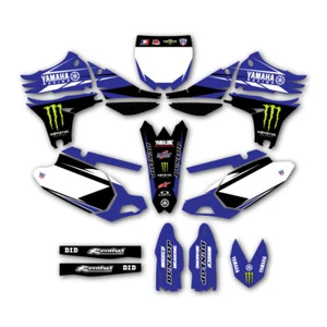 YAMAHA GRAPHICS  with Rider Number YZ450F 2010 - 2013 21mil Thick MX Laminated - Picture 1 of 3