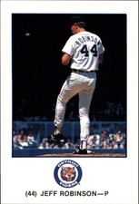 1989 Tigers Marathon Baseball Card #44 Jeff M. Robinson