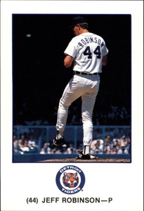 1989 Tigers Marathon Baseball Card #44 Jeff M. Robinson