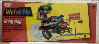 Weird-Ohs Drag Hag Testors Reissue Model Kit #736 Hawk 1960's Plastic SEALED - Image 1 of 3