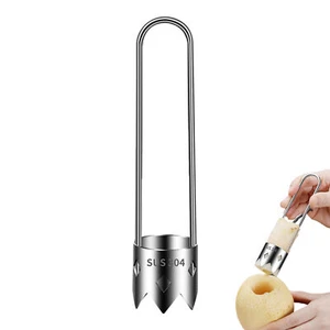 Fruit Apple Corer Pear Tools Stainless Steel Kitchen Twist Easy Core Remover - Picture 1 of 11