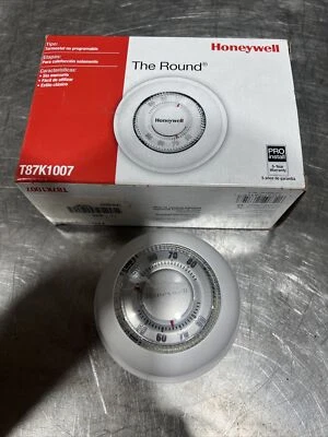 Nos Surplus Honeywell T87K1007 El Termostato Redondo No Programable. Caja abierta Foto 1 de 4