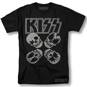 KISS Shirt Rock Logo World Tour Merch Classic Vntg Graphic Design T-Shirt - Picture 1 of 1