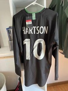 Celtic FC Nike Football Soccer JOHN HARTSON #10 Away Jersey Kit Top Size L - Picture 1 of 6