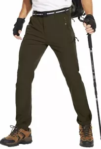 Hiking Pants for Men, NWT, Quick Dry Travel Pants Stretch Work Lightweight - Picture 1 of 18