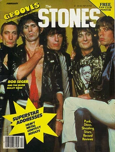 2/79 GROOVES magazine THE ROLLING STONES cover (has great ROLLING STONES poster) - Picture 1 of 1