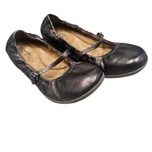 Earth Korvino NWOT Mary Jane Flats Ballet Bronze Metallic Leather 7.5 Casual - Picture 1 of 13