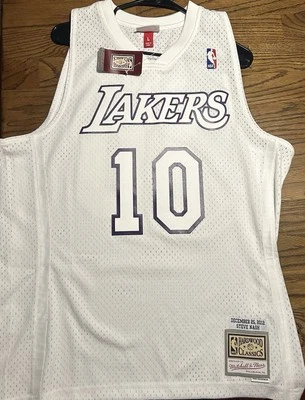 Los Angeles Lakers Steve Nash Mitchell & Ness Christmas Day 2012 Swingman Jersey - Image 1 of 4