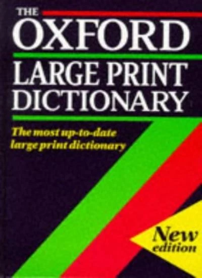The Oxford Large Print Dictionary By Joyce Hawkins, Elaine Polla - Image 1 of 1
