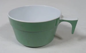 Taza verde/blanca Olympic Airways vintage servicio de café/té a bordo - Imagen 1 de 7