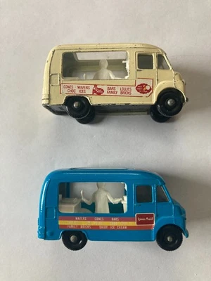 Matchbox Lesney #47 Commer Ice Cream Canteen Van Truck lot ; Blue + Cream - Image 1 of 4