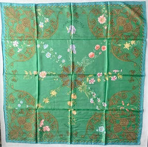 Hermes Carr 90 ARABESQUES Arabesque Schal Mehrfarbig Seide Damen - Bild 1 von 15
