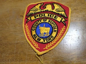 SUFFOLF COUNTY NEW YORK EARLY VEST PATCH OBSOLETO bx 13 #1 - Foto 1 di 2