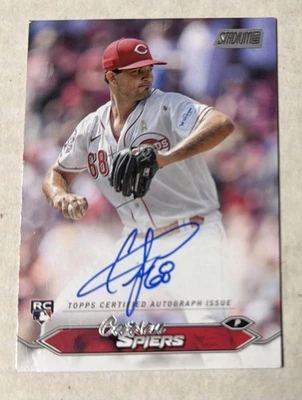 2024 Topps Stadium Club Auto Carson Spiers #SCBA-SPI Rookie Auto RC - Image 1 of 2