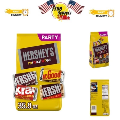 Individually Wrapped Miniature Chocolate Candy - 35.9 oz Bulk Party Pack Treats - Image 1 of 4