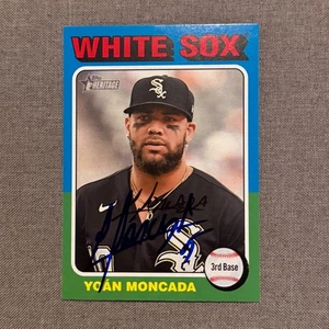 YOAN MONCADA Signed Autographed 2024 Topps Heritage Baseball Card White Sox #222 - Picture 1 of 1
