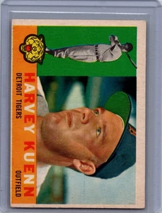 1960 Topps Baseball Card #330 Harvey Kuenn Fair - Picture 1 of 2