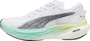 Puma Deviate Nitro 3 Womens Running Shoes White Cushioned Carbon Sports Trainers - Picture 1 of 7
