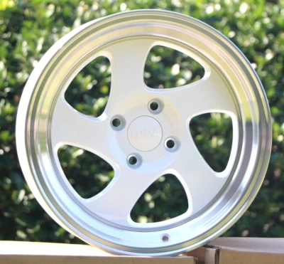 Nuevas ruedas labiales mecanizadas blancas 16x8 4-100 +25 para Honda Civic EK EG Foto 1 de 4