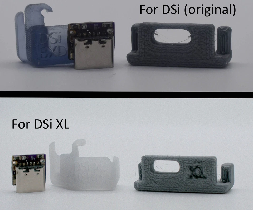 Nintendo DSi (XL or original) USB-C Replacement charge port w/ Jig -USBC diy kit - Image 1 of 1