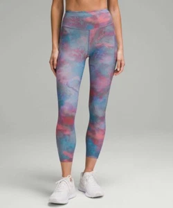 Lululemon Fast Free High-Rise Apretado 25" Bolsillos Brumoso Afterglow Multi. Talla 2 Nuevo con etiquetas - Imagen 1 de 7