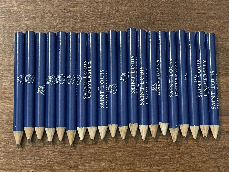 Lápices de golf cortos redondos Saint Louis University STL SLU Billikens - Lote de x20 Foto 1 de 3