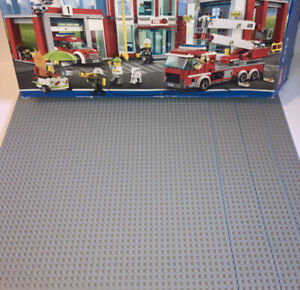 LEGO City Fire Station 60110 Complete Set + Original Box + 4 48 By 48 Baseplates
