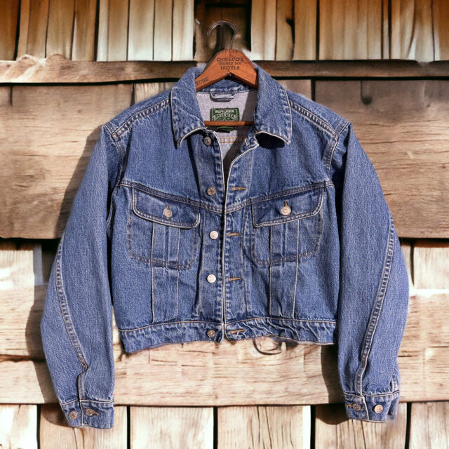 Urban Outfitters Vintage Polo Ralph Lauren Denim Jacket in Blue