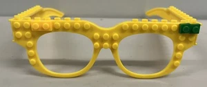 Lego Compatible Glasses Costume - Unbranded - Base Yellow Plastic Lensless Brick - Picture 1 of 13