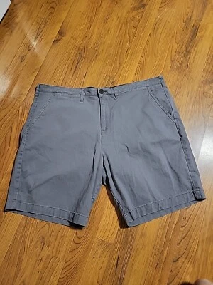 Pantalones Cortos Chinos Gris Jachs 42" x 8" x 20" Algodón Como Nuevos 5 Bolsillos  Foto 1 de 4