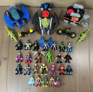Lot of 27 Mattel Imaginext Figures Superhero Lot w/vehicles - Picture 1 of 13