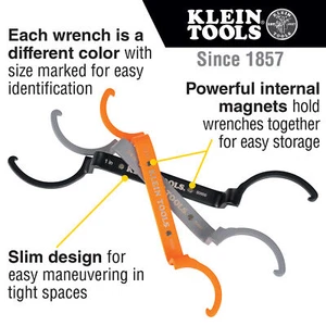 Klein Tools Locknut Wrench Set 3Pc-NEW - Picture 1 of 1