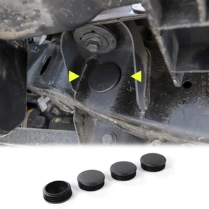 Accesorios de enchufe de cubierta de orificio de marco de chasis de automóvil para Jeep Wrangler JL JT 2018 + negro - Imagen 1 de 6