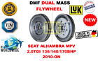 For Seat Alhambra Mpv 2.0Tdi 2010-On New Dual Mass Dmf Flywheel