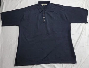 Camisa polo Tommy Bahama manga corta para hombre talla grande negra - Imagen 1 de 7