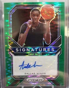 2021 WNBA Prizm RARE!- Awak Kuier ROOKIE Auto! Prizm Green Pulsar Auto /25!  🔥 - Picture 1 of 9