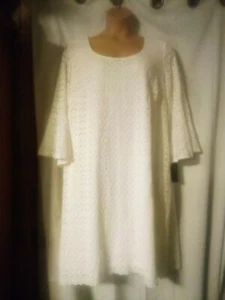 NEW Ronni Nicole RN Studio Plus 22W Womens Sheath Dress Lace Ivory - Picture 1 of 5