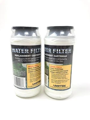 Lote de 2 nuevos filtros de agua de doble función Ametek RWT-3, 051678500668 cantidad disponible Foto 1 de 4