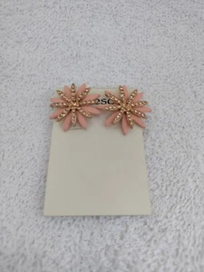 Francescas Ohrringe rosa Blume. Neu - Bild 1 von 5