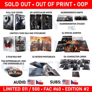 EXPENDABLES 1+2 FilmArena FAC #60 Edition #2 FullSlip Limited Edition No 011/500 - Picture 1 of 4