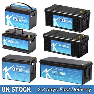 LiFePO4 Lithium Battery 12V 24V 48V 100/200/300AH BMS for RV Solar Off-grid - Picture 1 of 80