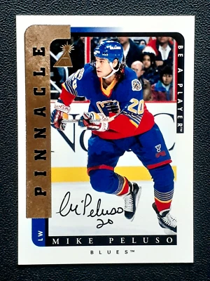 MIKE PELUSO 1996-97 BE A PLAYER AUTOGRAPHS 96-97 NO 136            32392 - Image 1 of 2