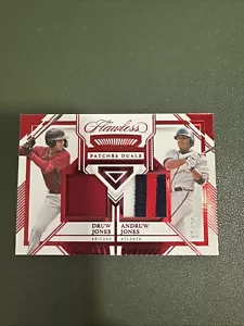 Panini Flawless-Druw Jones/Andruw Jones /20 RED / Patches Duals - Picture 1 of 6