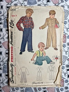 Simplicity Sewing Pattern Boys' Lumber Jacket & Long Trouser Size 8 Cut Complete - Picture 1 of 3