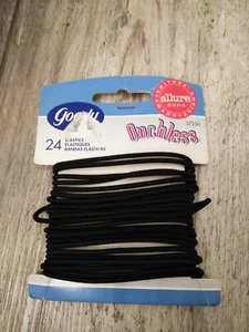 VTG 2003 GOODY OUCHLESS HAIR NO METAL CLASP HAIR TIES 24ct (BLACK) - Picture 1 of 4