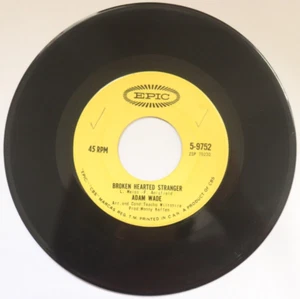 Adam Wade BROKEN HEARTED STRANGER CRYING CHAPEL 45 RPM 7" EPIC Record CANADA V2 - Picture 1 of 6