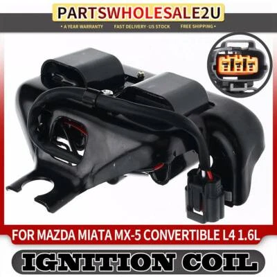 1 катушка зажигания с 3 контактами для Mazda Miata MX-5 L4 1,6 л 1990 1991 1992 1993 - Изображение 1 из 4